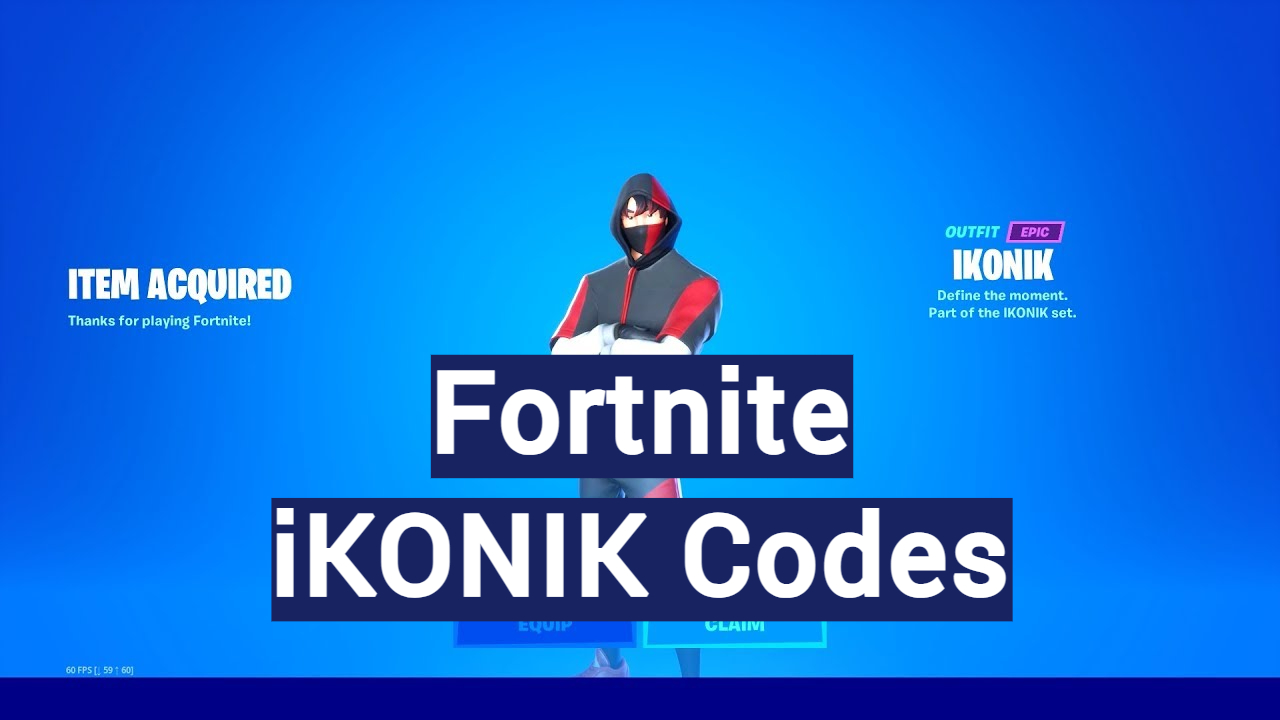 Fortnite iKONIK Codes | iConic Codes | iKONICK Codes [2022]