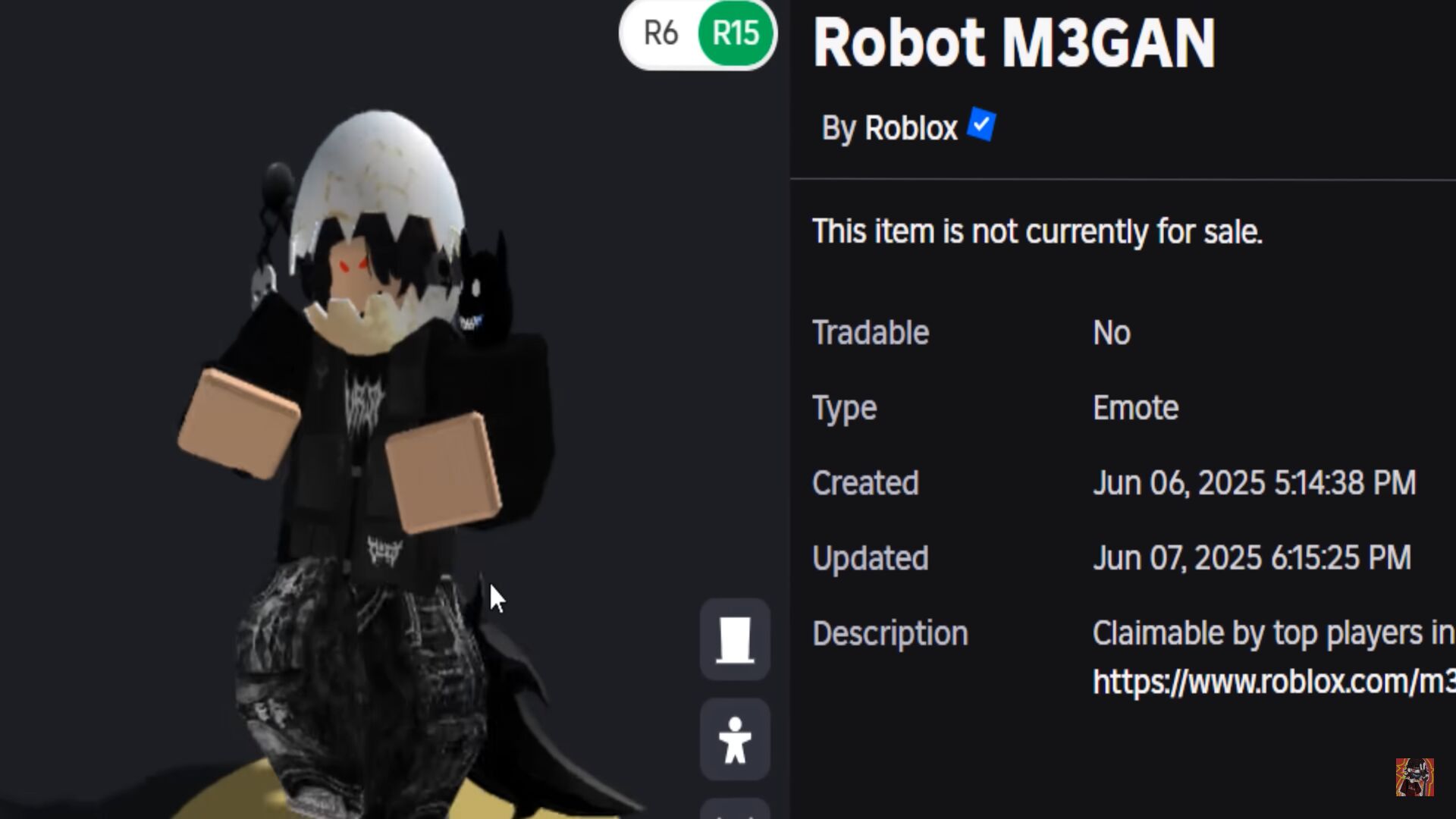 How To Get All Badges For The Robot M3GAN Emote