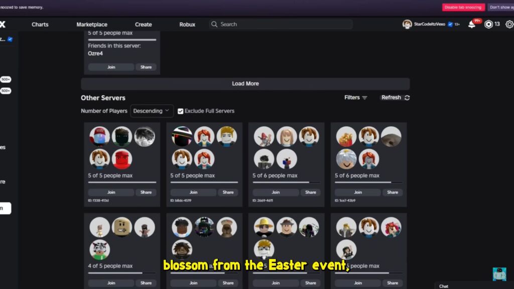 How To Join Old Servers in Grow a Garden?