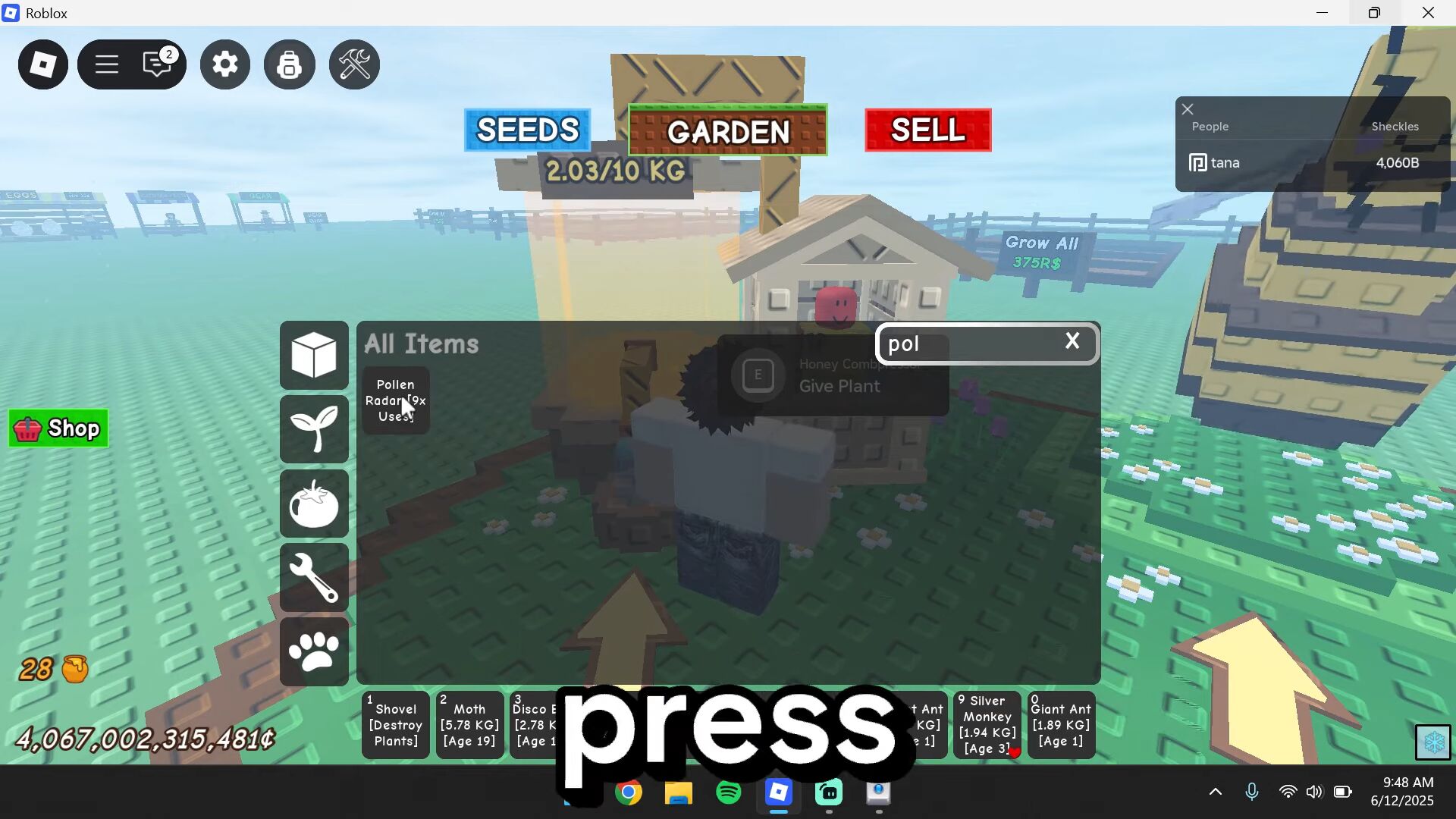 How To Get the Sunflower for Free in Grow a Garden