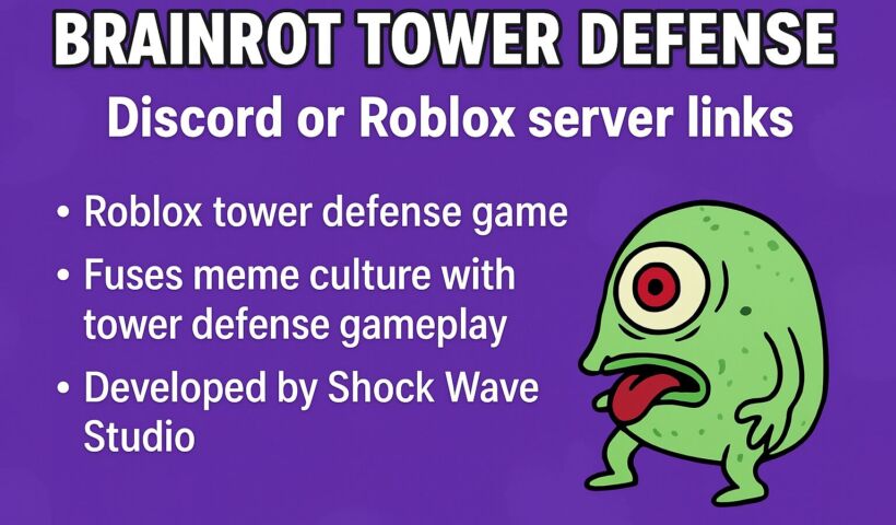 Roblox Brainrot Tower Defense codes